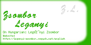 zsombor leganyi business card